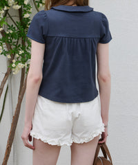 【GIUNON】hem frill short pants / ヘムフリルショートパンツ