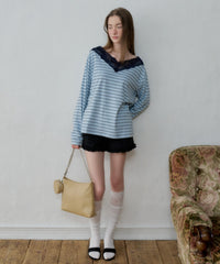 【GIUNON】hem frill short pants / ヘムフリルショートパンツ