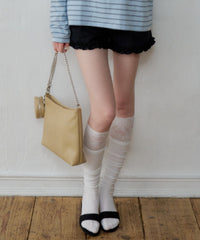 【GIUNON】hem frill short pants / ヘムフリルショートパンツ