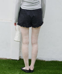 【GIUNON】hem frill short pants / ヘムフリルショートパンツ
