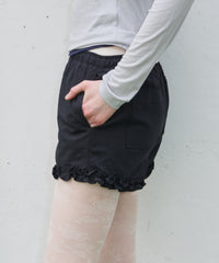 【GIUNON】hem frill short pants / ヘムフリルショートパンツ