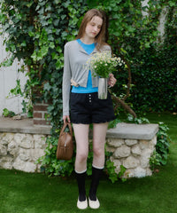【GIUNON】hem frill short pants / ヘムフリルショートパンツ