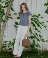 【GIUNON】hem frill wide pants / ヘムフリルワイドパンツ