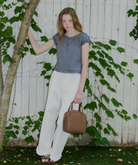【GIUNON】hem frill wide pants / ヘムフリルワイドパンツ