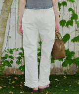 【GIUNON】hem frill wide pants / ヘムフリルワイドパンツ