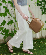 【GIUNON】hem frill wide pants / ヘムフリルワイドパンツ