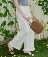 【GIUNON】hem frill wide pants / ヘムフリルワイドパンツ