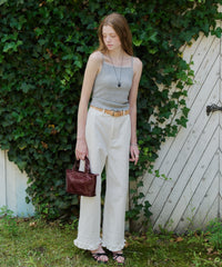 【GIUNON】hem frill wide pants / ヘムフリルワイドパンツ