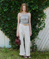 【GIUNON】hem frill wide pants / ヘムフリルワイドパンツ