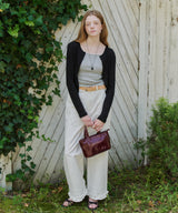 【GIUNON】hem frill wide pants / ヘムフリルワイドパンツ