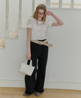 【GIUNON】hem frill wide pants / ヘムフリルワイドパンツ