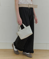 【GIUNON】hem frill wide pants / ヘムフリルワイドパンツ