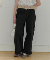 【GIUNON】hem frill wide pants / ヘムフリルワイドパンツ