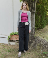 【GIUNON】hem frill wide pants / ヘムフリルワイドパンツ
