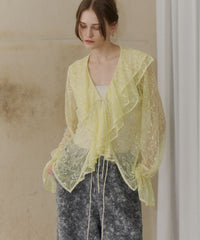 【yae】Lace frills blouse / レースフリルブラウス