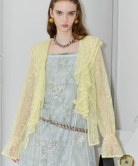 【yae】Lace frills blouse / レースフリルブラウス