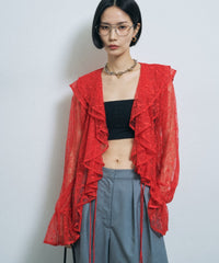【yae】Lace frills blouse / レースフリルブラウス