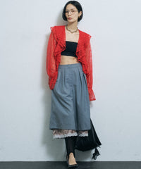 【yae】Lace frills blouse / レースフリルブラウス