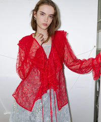 【yae】Lace frills blouse / レースフリルブラウス