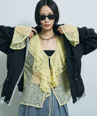 【yae】Lace frills blouse / レースフリルブラウス