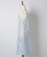 【yae】Flower spangle layered dress / フラワースパンコールレイヤードドレス