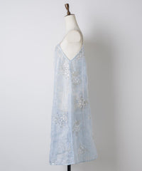 【yae】Flower spangle layered dress / フラワースパンコールレイヤードドレス