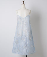 【yae】Flower spangle layered dress / フラワースパンコールレイヤードドレス
