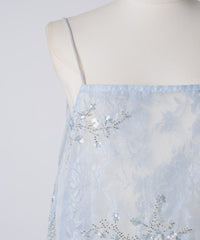 【yae】Flower spangle layered dress / フラワースパンコールレイヤードドレス