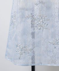 【yae】Flower spangle layered dress / フラワースパンコールレイヤードドレス