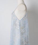 【yae】Flower spangle layered dress / フラワースパンコールレイヤードドレス