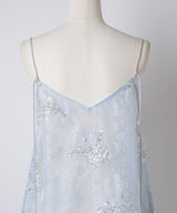 【yae】Flower spangle layered dress / フラワースパンコールレイヤードドレス