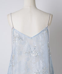 【yae】Flower spangle layered dress / フラワースパンコールレイヤードドレス