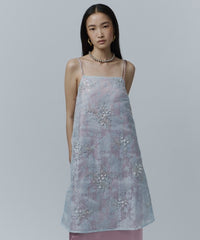 【yae】Flower spangle layered dress / フラワースパンコールレイヤードドレス