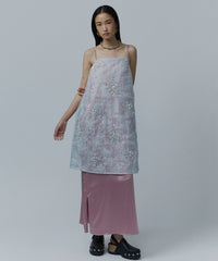 【yae】Flower spangle layered dress / フラワースパンコールレイヤードドレス
