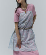 【yae】Flower spangle layered dress / フラワースパンコールレイヤードドレス