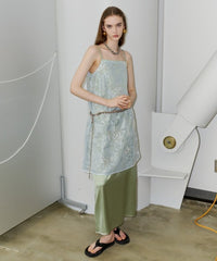 【yae】Flower spangle layered dress / フラワースパンコールレイヤードドレス