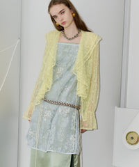 【yae】Flower spangle layered dress / フラワースパンコールレイヤードドレス