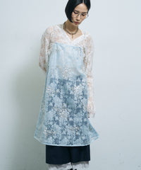 【yae】Flower spangle layered dress / フラワースパンコールレイヤードドレス