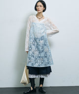 【yae】Flower spangle layered dress / フラワースパンコールレイヤードドレス