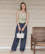 【GIUNON】satin lace frill camisole / サテンレースフリルキャミソール