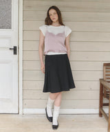 【GIUNON】satin lace frill camisole / サテンレースフリルキャミソール