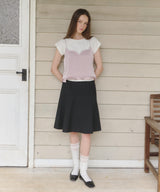 【GIUNON】satin lace frill camisole / サテンレースフリルキャミソール
