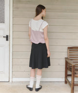 【GIUNON】satin lace frill camisole / サテンレースフリルキャミソール