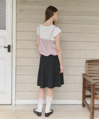 【GIUNON】satin lace frill camisole / サテンレースフリルキャミソール