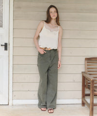 【GIUNON】satin lace frill camisole / サテンレースフリルキャミソール