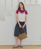 【GIUNON】satin lace frill camisole / サテンレースフリルキャミソール