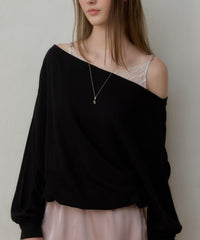 【GIUNON】satin lace frill camisole / サテンレースフリルキャミソール