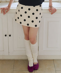【GIUNON】dot bonding mini skirt / ドットボンディングミニスカート