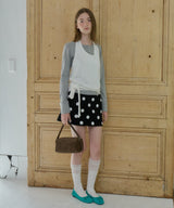 【GIUNON】dot bonding mini skirt / ドットボンディングミニスカート