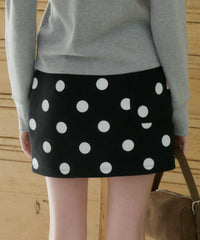 【GIUNON】dot bonding mini skirt / ドットボンディングミニスカート